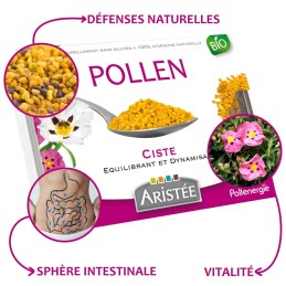 Bienfaits pollen frais ciste bio aristée